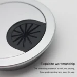 10 PCS Desk Computer Desktop Plastic Round Threading Box Hole Cover, Hole Diameter: 53mm - Image 4