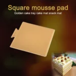 100 / Pack Small Square Cake Cardboard Pad Thick Rigid Golden Cake Mousse Cake Mat - Image 4