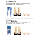 Upgraded Version of Men And Women O / X Leg Correction Insole Inside / Outside Eight Feet Orthopedic Correction Heel Pad - Image 6