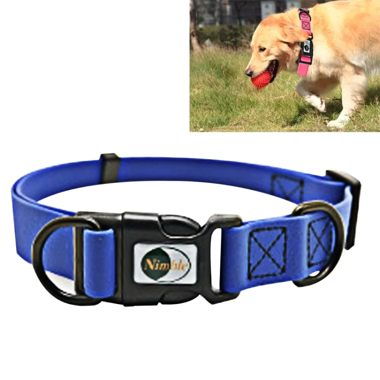 HC7729L.webp PVC Material Waterproof Adjustable Dual Loop Pet Dogs Collar, Suitable for Ferocious Dogs, Size: S, Collar Size: 24-36 cm - Image 1