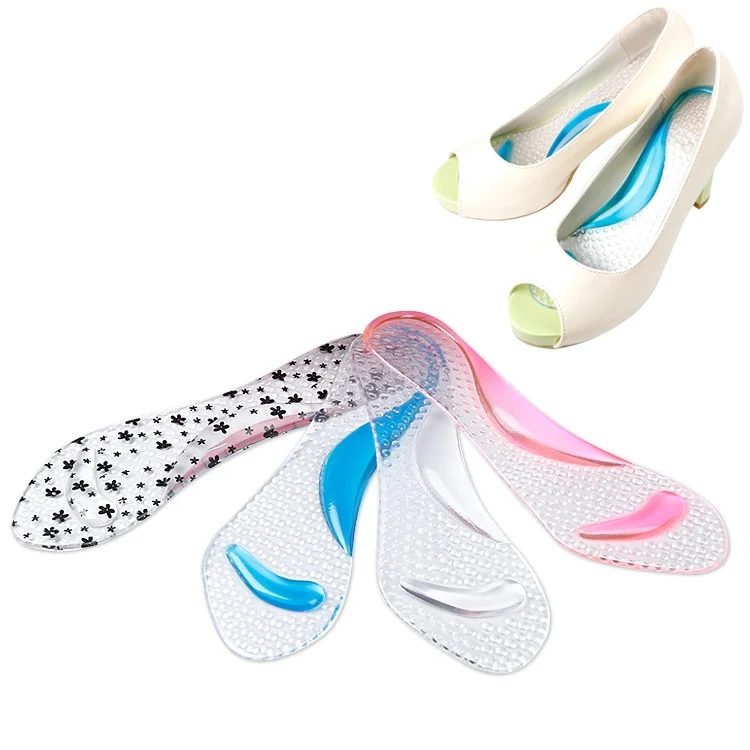 HC7730.webp Women Silicone Gel Massage Arch Support Insoles Orthotic Flatfoot Prevent Foot Cocoon High Heels Shoes Pad ,Random Color Delivery - Image 1