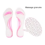Women Silicone Gel Massage Arch Support Insoles Orthotic Flatfoot Prevent Foot Cocoon High Heels Shoes Pad ,Random Color Delivery - Image 3