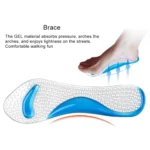 Women Silicone Gel Massage Arch Support Insoles Orthotic Flatfoot Prevent Foot Cocoon High Heels Shoes Pad ,Random Color Delivery - Image 4