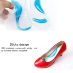 Women Silicone Gel Massage Arch Support Insoles Orthotic Flatfoot Prevent Foot Cocoon High Heels Shoes Pad ,Random Color Delivery - Image 6