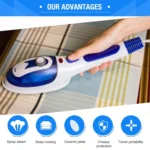Multifunction Household Handheld Steamer Travel Portable Hand - Held Steam Hanging Hot Machine Ceramic Bottom with Flannelette Brush & Hair Brush & Measuring Cup,EU Plug - Image 4