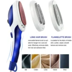 Multifunction Household Handheld Steamer Travel Portable Hand - Held Steam Hanging Hot Machine Ceramic Bottom with Flannelette Brush & Hair Brush & Measuring Cup,EU Plug - Image 6