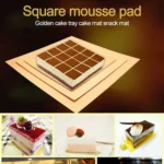 100pcs / Pack Square Cake Cardboard Pad Golden Cake Mousse Cake Mat, Size: 28 x 28cm - Image 4