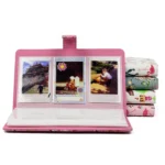 Pink Flamingo Pattern 3 inch DIY PU Mini Creativity Insert Type 32 Pages Exquisite Photo Album for Polaroid - Image 4
