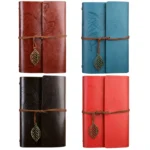 Creative Retro Autumn Leaves Pattern Loose-leaf Travel Diary Notebook, Size: M - Image 2