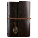 Creative Retro Autumn Leaves Pattern Loose-leaf Travel Diary Notebook, Size: S