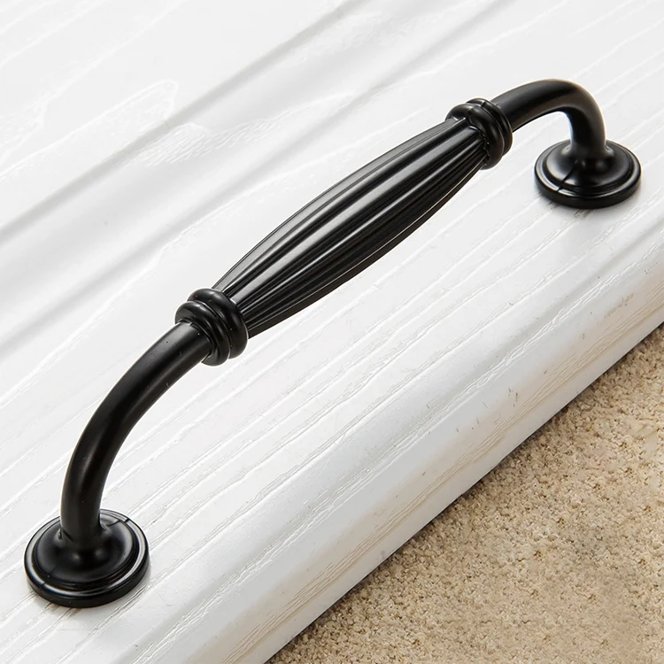 HC7936_1.webp 5 PCS 6064_128 Thickened Drawer Cabinet Handle (Black) - Image 2