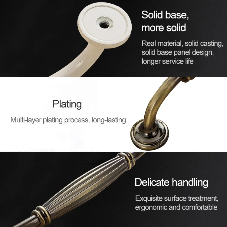 HC7936_2.webp 5 PCS 6064_128 Thickened Drawer Cabinet Handle (Black) - Image 3