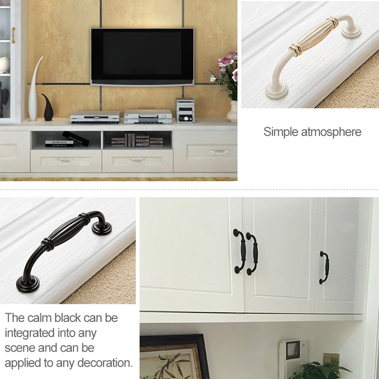 HC7936_3.webp 5 PCS 6064_128 Thickened Drawer Cabinet Handle (Black) - Image 4