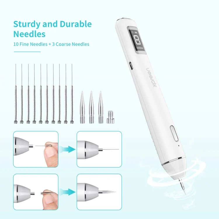 HC7966Q_3.webp Xpreen XPRE061 Professional Dark Spot Remover Freckle Tattoo Chargeable Wart Mole Remover, with LED Screen and Spotlight - Image 4