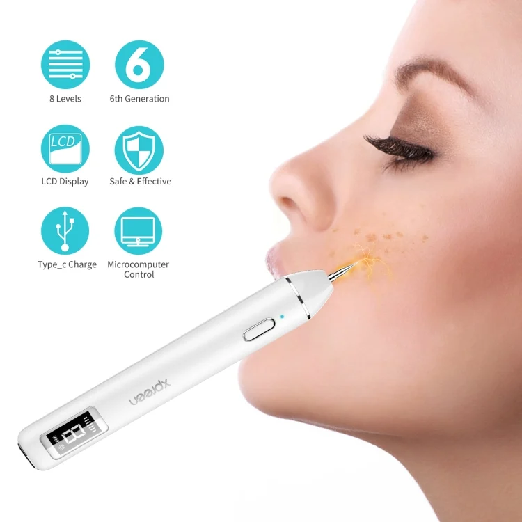 HC7966Q_4.webp Xpreen XPRE061 Professional Dark Spot Remover Freckle Tattoo Chargeable Wart Mole Remover, with LED Screen and Spotlight - Image 5