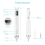 Xpreen XPRE061 Professional Dark Spot Remover Freckle Tattoo Chargeable Wart Mole Remover, with LED Screen and Spotlight - Image 7