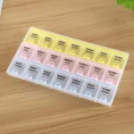 7 Day 21 Slots Pill Medicine Storage Box Pill Vitamins Organizer Box - Image 2