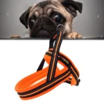 Pet Dogs A7 Reflective Polyester Chest Harness Lead Leash Traction Big Dogs Safety Chain Rope Collar, Size: XS, 2.0*42*50cm
