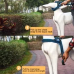 Pet Dogs A7 Reflective Polyester Chest Harness Lead Leash Traction Big Dogs Safety Chain Rope Collar, Size: L, 2.5*68*84cm - Image 4