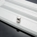 10 PCS 2102 Space Aluminum Light Single Hole Arc Cabinet Handle (Wire Drawing) - Image 2