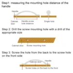 10 PCS 2102 Space Aluminum Light Single Hole Arc Cabinet Handle (Wire Drawing) - Image 3