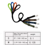 Pet Dogs Nylon Night Reflective Breathable Handheld Traction Lead Leash, Size: S, Adjustable Range: 2.0*(100-140cm) - Image 2