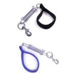 Pet Medium Large Dogs Cushion Traction Rope Spring Foam Handle Explosion-proof Short Chain, Size: 3mm*40cm, Foam Width: 2cm - Image 2