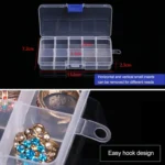 10 PCS Removable Grid Plastic Box Organizer for Jewelry Earring Fishing Hook Small Accessories, Size: Small, 10 Slots - Image 7