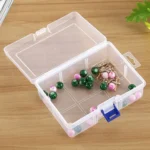 Plastic Jewelry Box Organizer Storage Container with Adjustable Dividers, Size: Large, 6 Slots - Image 3