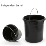 Fashion Round Stainless Steel Household Hotel Office Covered Pedal Trash Bin, Size: 5L - Image 4