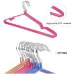 10pcs Household Stainless Steel PVC Coating Anti-skid Traceless Clothes Drying Rack - Image 4