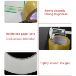 55mm Width 25mm Thickness Package Sealing Packing Tape Roll Sticker - Image 5