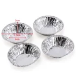 100pcs / Pack Aluminum Foil Egg Tart Cup Cake Holder, Size: 7.5 x 4 x 2cm - Image 3