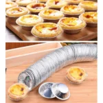 100pcs / Pack Aluminum Foil Egg Tart Cup Cake Holder, Size: 7.5 x 4 x 2cm - Image 6