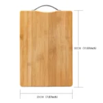 Kitchen Rectangular Bamboo Chopping Block Thickening Cutting Board,  Size: 30cm x 20cm - Image 3