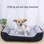 Dog Bone Pattern Big Soft Warm Kennel Pet Dog Cat Mat Blanket,  with Rattan Mat & Blanket Size: XL, 90×70×15cm - Image 7