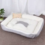 Dog Bone Pattern Big Soft Warm Kennel Pet Dog Cat Mat Blanket, Size: XS, 50×40×15cm - Image 2