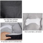 Dog Bone Pattern Big Soft Warm Kennel Pet Dog Cat Mat Blanket, Size: L, 80×60×15cm - Image 3