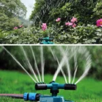 Garden Automatic Rotating Nozzle 360 Degree Rotary Automatic Sprinkler Garden Lawn Watering Nozzle Irrigation Nozzle with 3/4 inch Water Hose Connector - Image 7