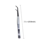 3pcs Stainless Steel Plants Cleaner Tool Crooked Tweezer Plants Cleaning Tool Aquarium Maintenance Tools Marine Aquarium Live Plants Tweezers,Length:25cm - Image 2
