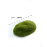 5pcs Simulation of False Moss Simulation of Bryophyte Stone Moss Flocking False Lawn Micro Landscape Decoration Accessories,Diameter: 8cm - Image 2