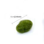 5pcs Simulation of False Moss Simulation of Bryophyte Stone Moss Flocking False Lawn Micro Landscape Decoration Accessories, Diameter: 6cm - Image 2