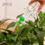 2 PCS Portable Small Plastic Watering Sprinkler Kettle Mouth Bottle Cap Plant Watering Sprinkler Portable Household Potted Plant Waterer Gardening Tools Watering Sprinkler Mouth, Random Color Delivery