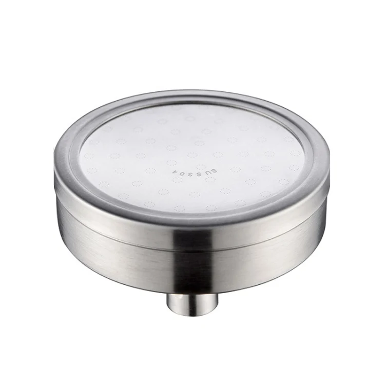 HC8676S.webp Removable and Washable 304 Stainless Steel Round Pressurized Top Spray Shower Head, Size: 118mm - Image 1