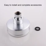 Removable and Washable 304 Stainless Steel Round Pressurized Top Spray Shower Head, Size: 118mm - Image 3