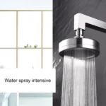 Removable and Washable 304 Stainless Steel Round Pressurized Top Spray Shower Head, Size: 118mm - Image 7