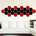 12 PCS 3D Hexagonal Mirror Wall Stickers Set, Size: 10*10cm - Image 2