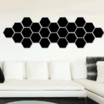 12 PCS 3D Hexagonal Mirror Wall Stickers Set, Size: 4*4cm - Image 2
