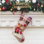 Hang Ornament Christmas Stockings Present Bag, Random Style Delivery - Image 3
