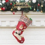 Hang Ornament Christmas Stockings Present Bag, Random Style Delivery - Image 4